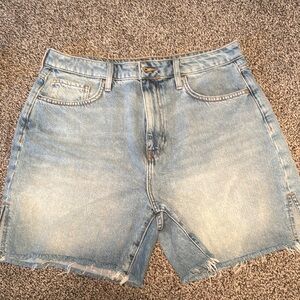 Light Blue Denim Shorts